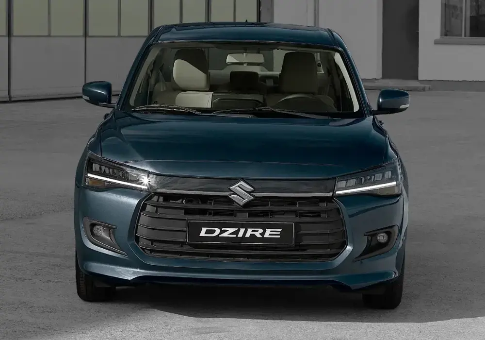 Nuevo Suzuki Dzire híbrido color azur perlado